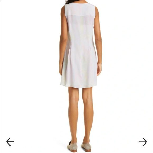 ✨NWT Club Monaco Sleeveless Silk Pastel Tie Dye Watercolor Mini Dress Size 6 - Picture 9 of 12